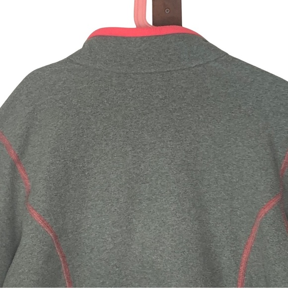 THE NORTH FACE Glacier 1/4 Zip Fleece Pullover Grey and Hot Pink Size Large - Picture 10 of 16